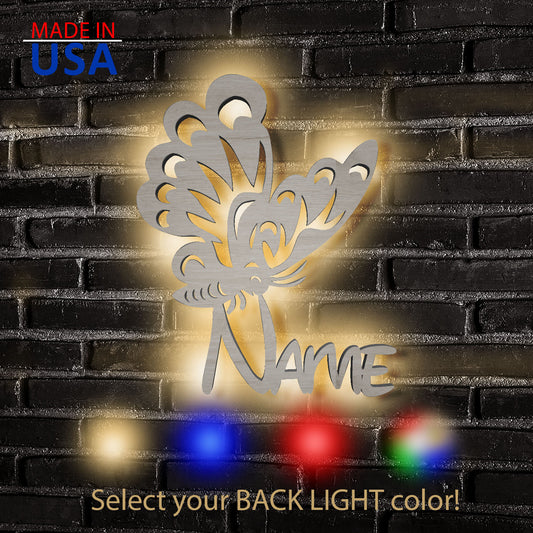Butterfly - Personalized Wall Decor with optional LED Light | Starting from: