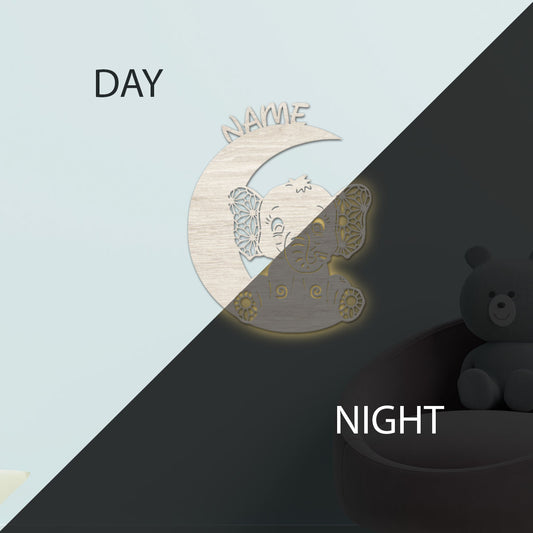 Newborn Gift – Personalized Wall Decor with optional LED Light | Starting from: