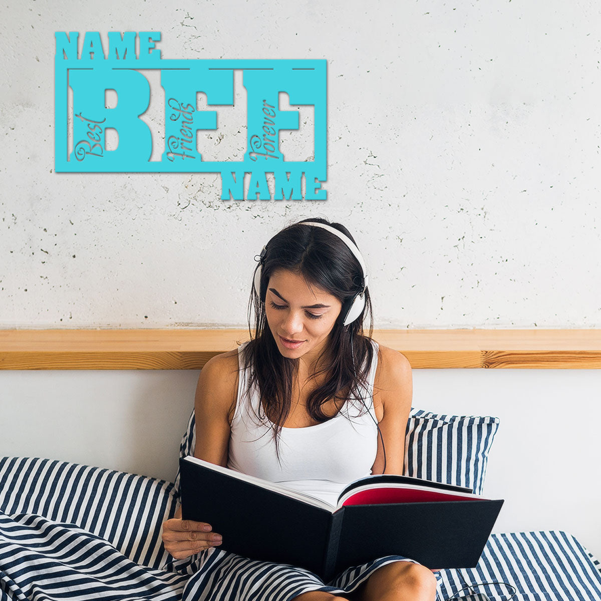 BFF Gifts - Personalized Wall Decor with optional LED Light | Starting from: