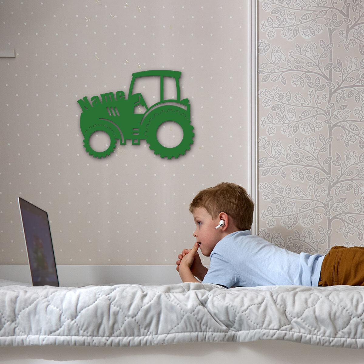 Farmer Tractor – Personalized Wall Decor with optional LED Light | Starting from: