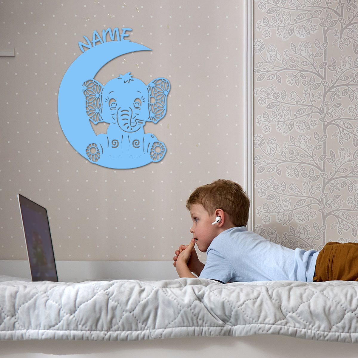 Newborn Gift – Personalized Wall Decor with optional LED Light | Starting from: