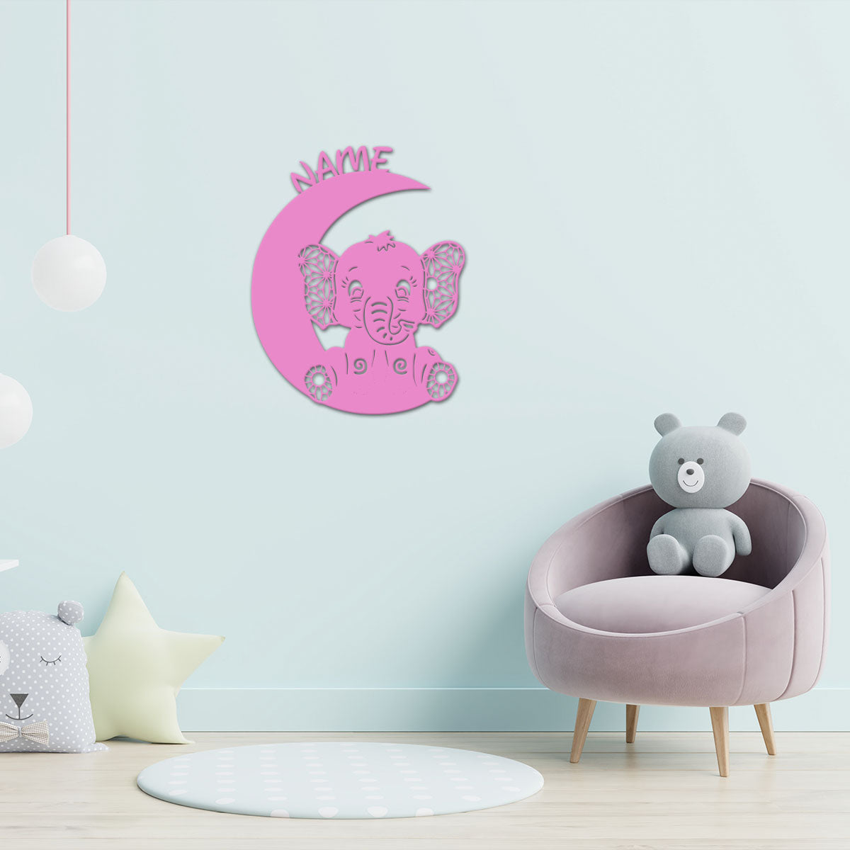 Newborn Gift – Personalized Wall Decor with optional LED Light | Starting from: