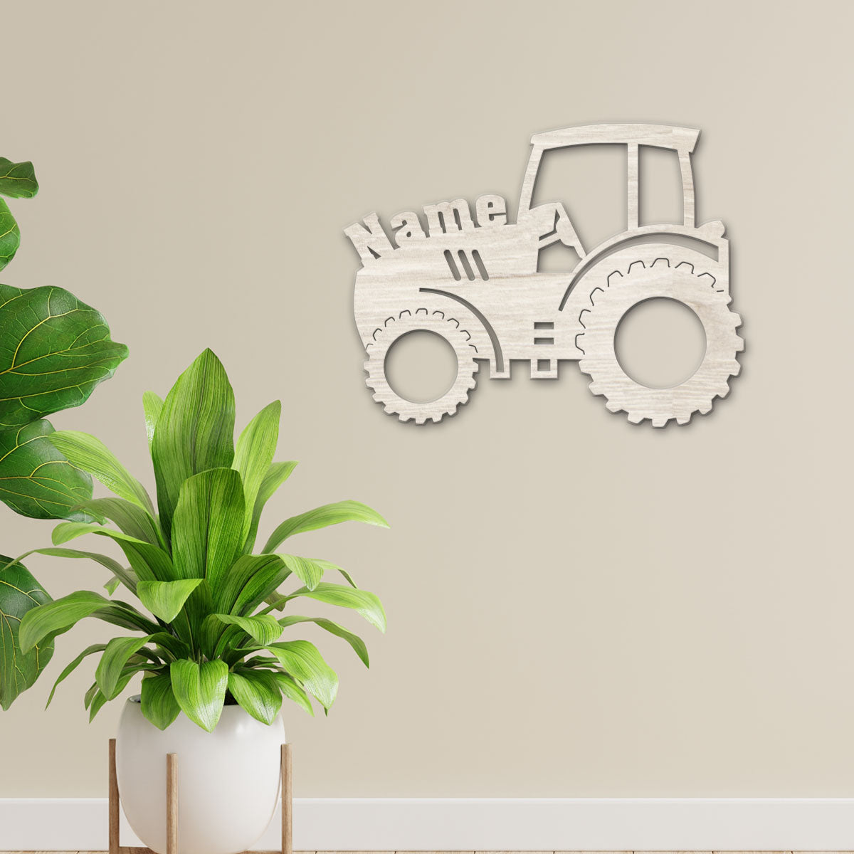 Farmer Tractor – Personalized Wall Decor with optional LED Light | Starting from: