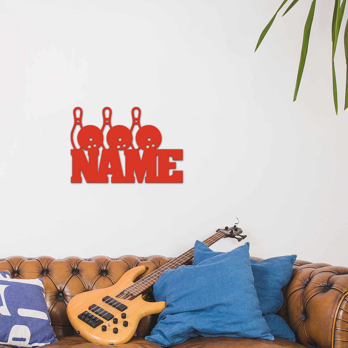 Bowling - Personalized Wall Decor with optional LED Light | Starting from: