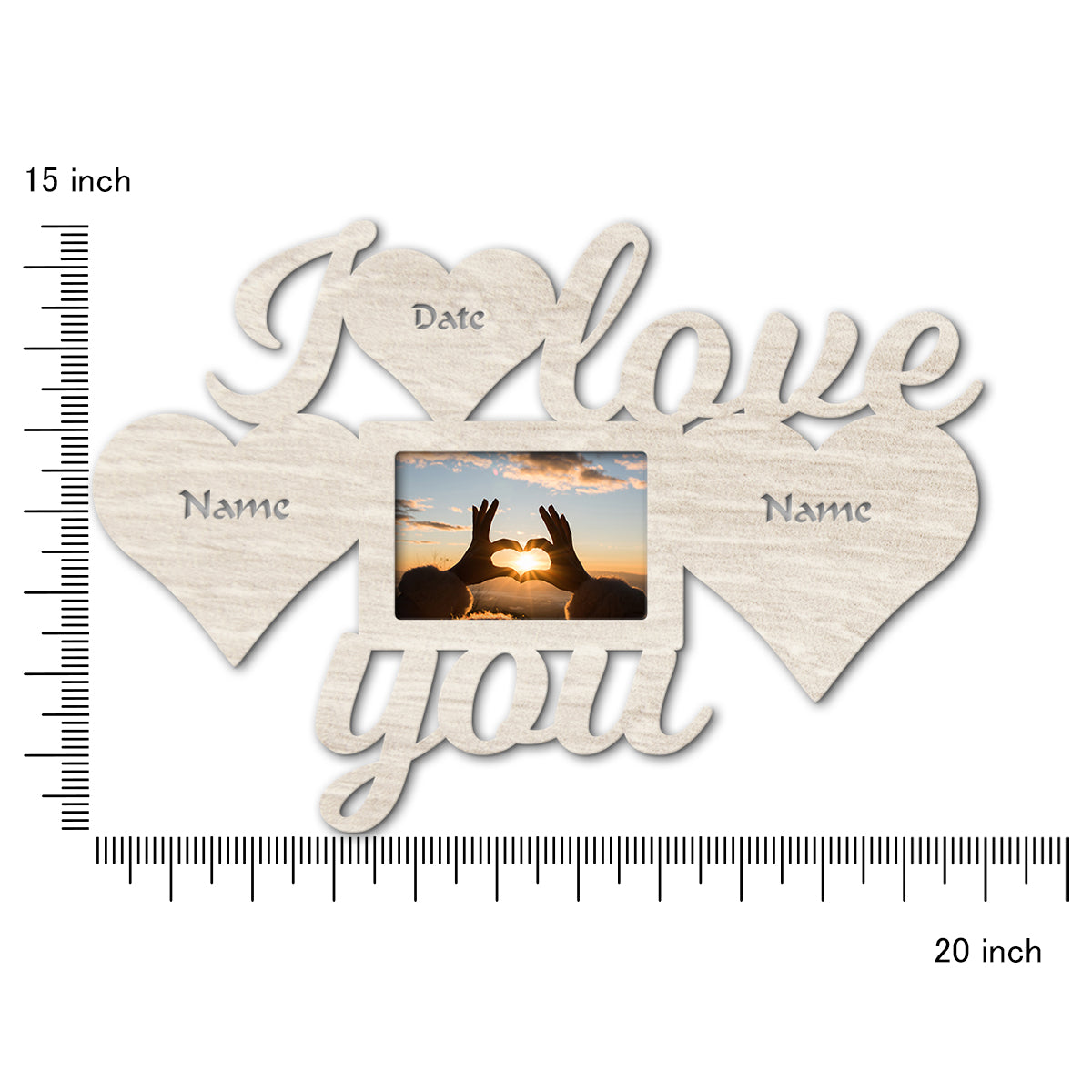 “I Love You” Personalized Photo Frame | Starting from: