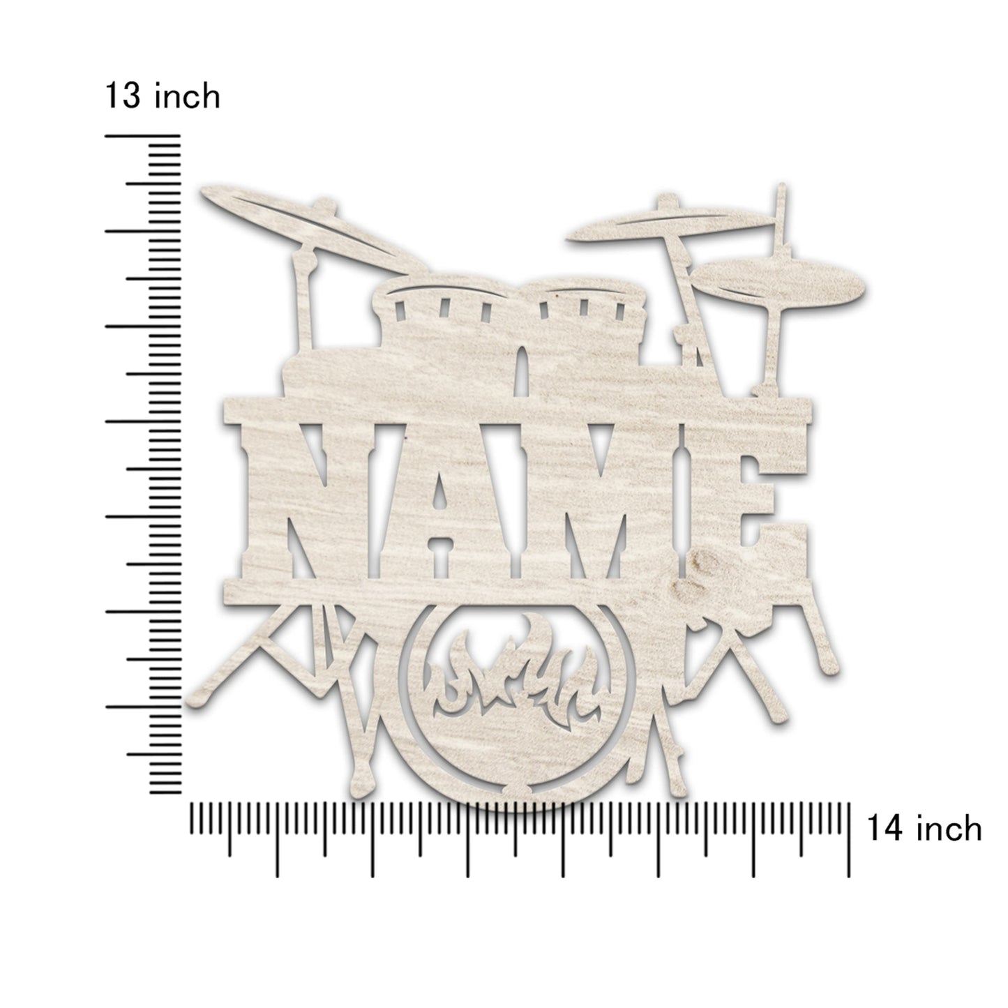 Drums - Personalized Wall Decor with optional LED Light | Starting from: