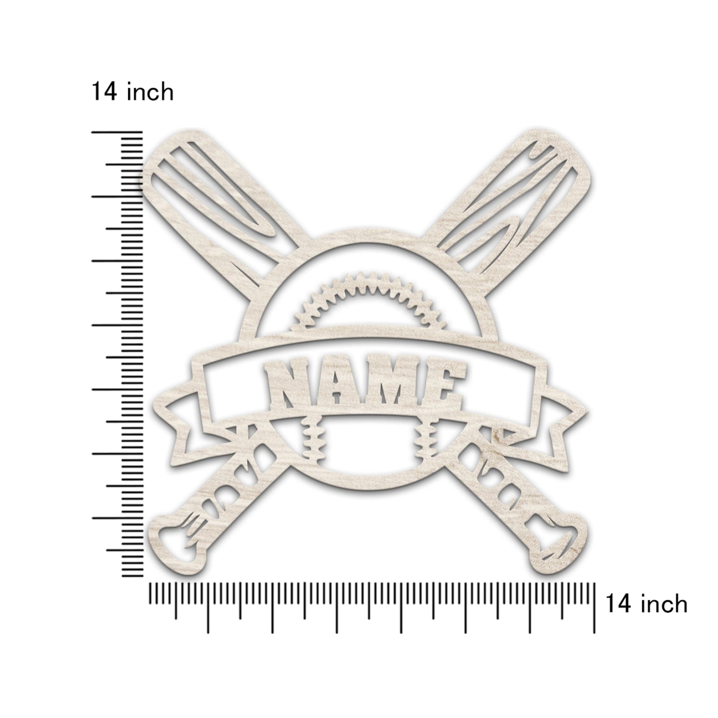 Baseball - Personalized Wall Decor with optional LED Light | Starting from: