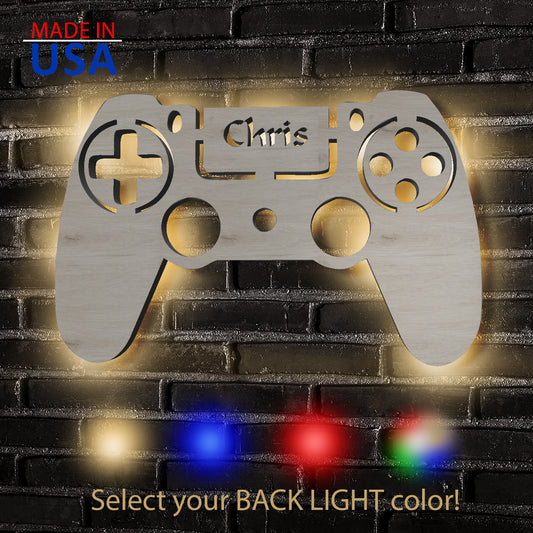 Game Controller - Personalized Wall Decor with optional LED Light | Starting from: