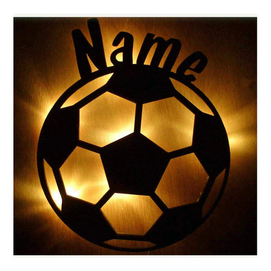 Soccer Ball  - Personalized Wall Decor with optional LED Light | Starting from: