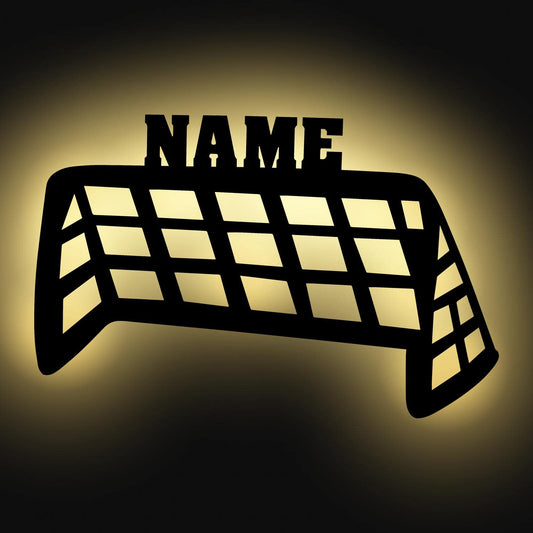 Soccer Goal - Personalized Wall Decor with optional LED Light | Starting from:
