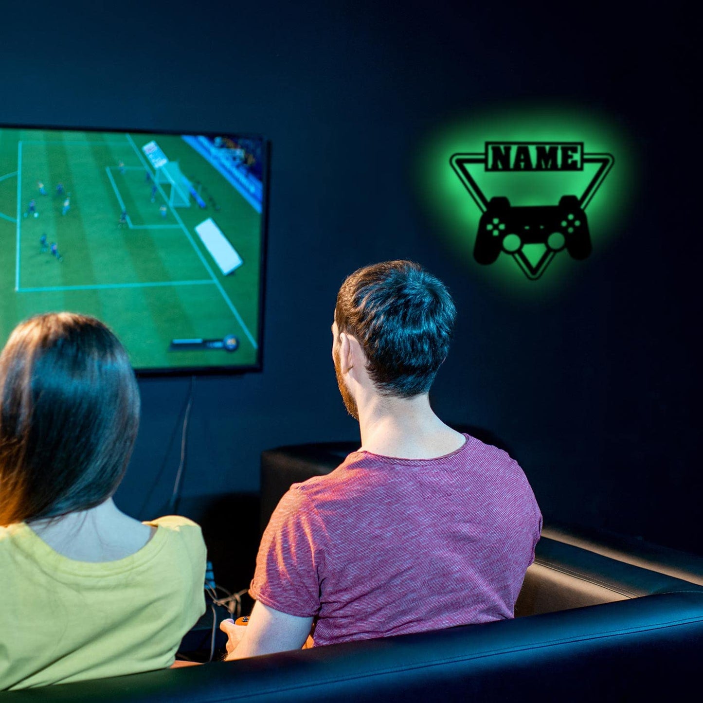 Gaming Controller - Personalized Wall Decor with remote LED Lights | Starting from: