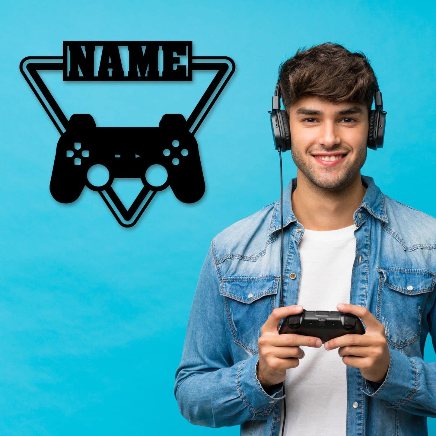 Gaming Controller - Personalized Wall Decor with optional LED Light | Starting from: