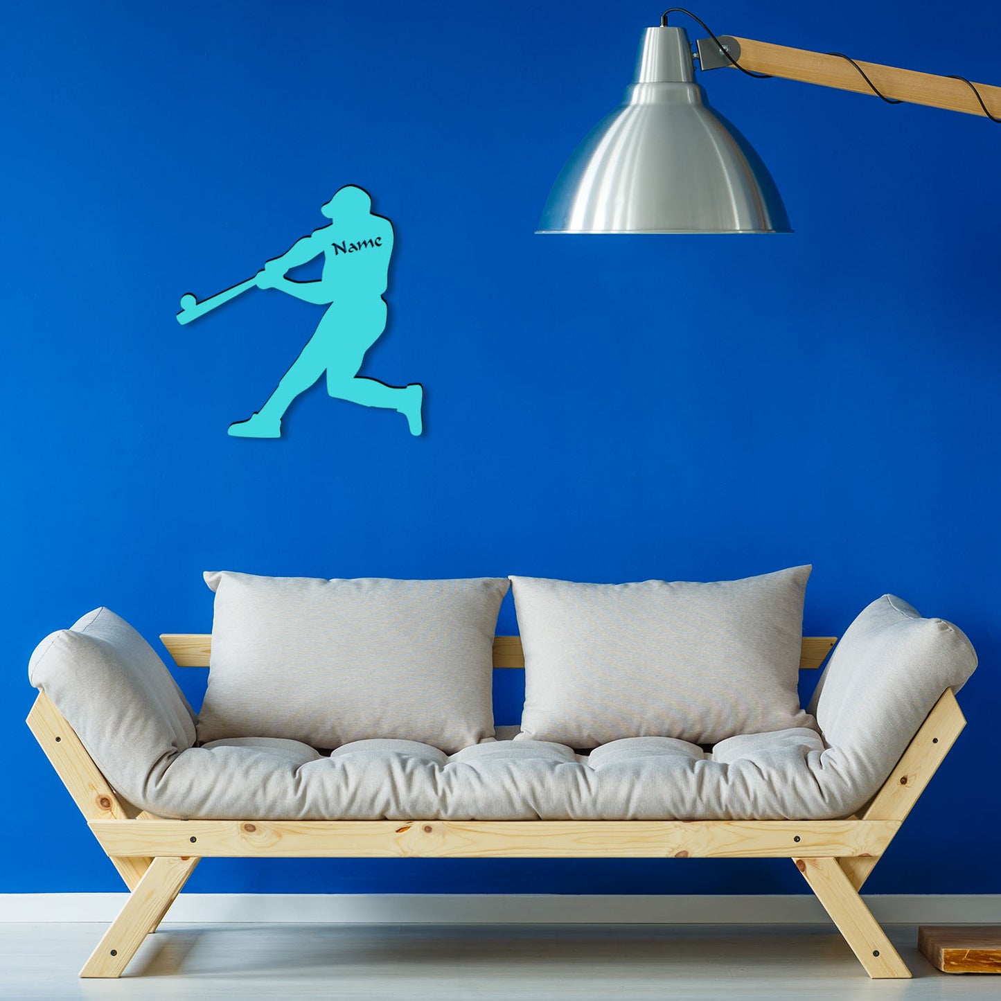 Baseball Batter - Personalized Wall Decor with optional LED Light | Starting from: