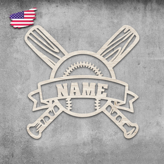 Baseball - Personalized Wall Decor with optional LED Light | Starting from: