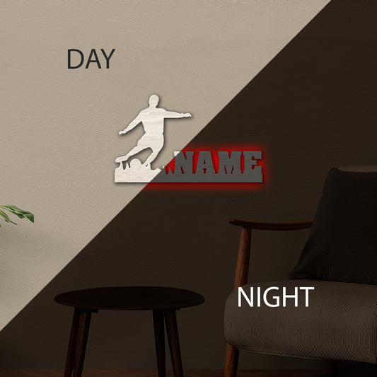 Soccer - Personalized Wall Decor with optional LED Light | Starting from: