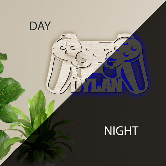 Game Controller - Personalized Wall Decor with optional LED Light | Starting from: