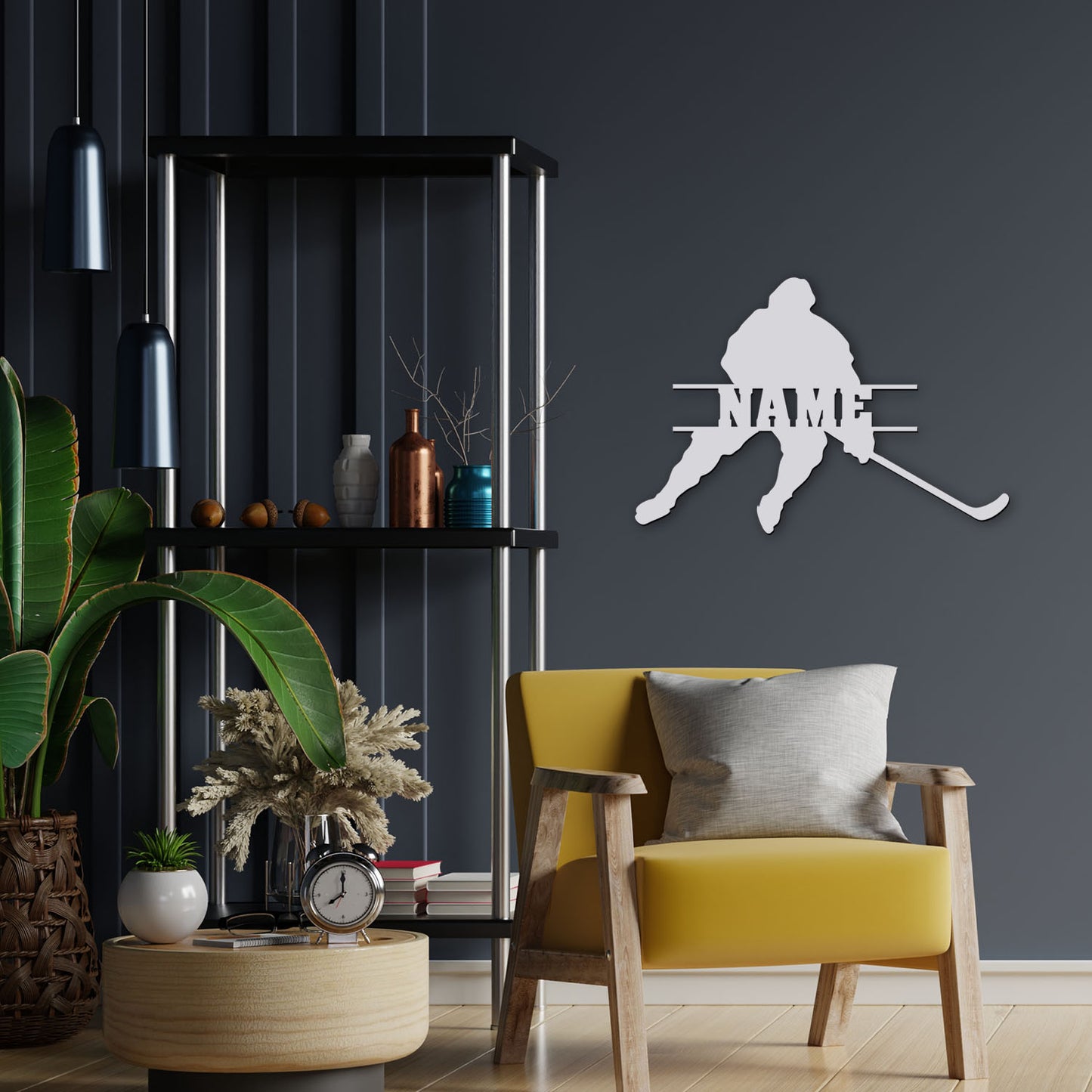 Hockey - Personalized Wall Decor with optional LED Light | Starting from: