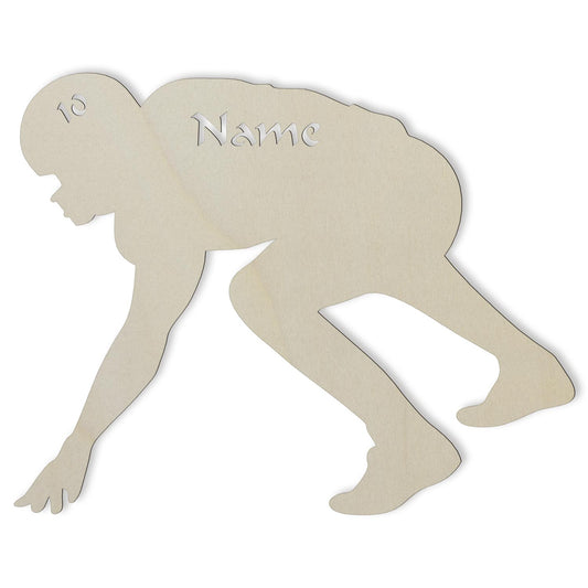 Football Lineman - Personalized Wall Decor with optional LED Light | Starting from: