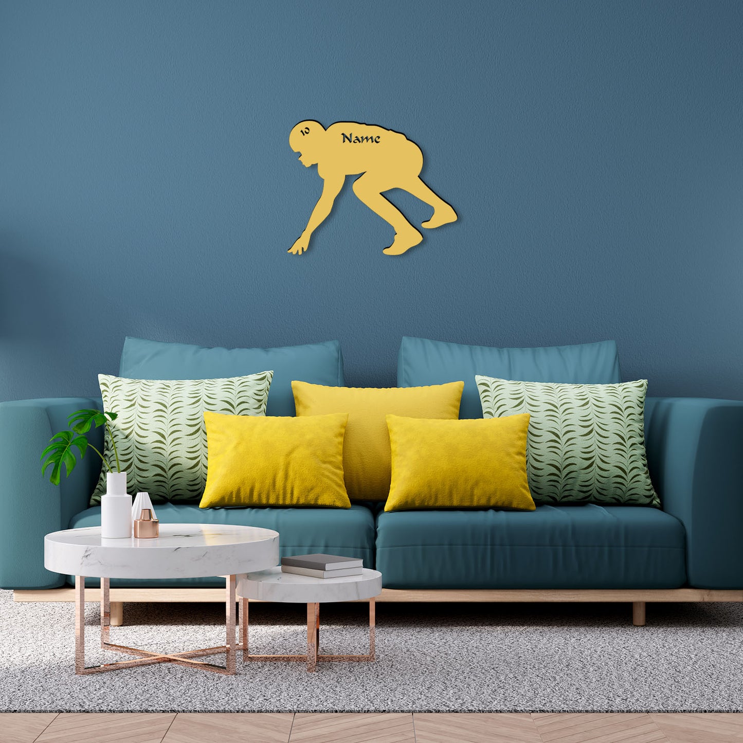 Football Lineman - Personalized Wall Decor with optional LED Light | Starting from: