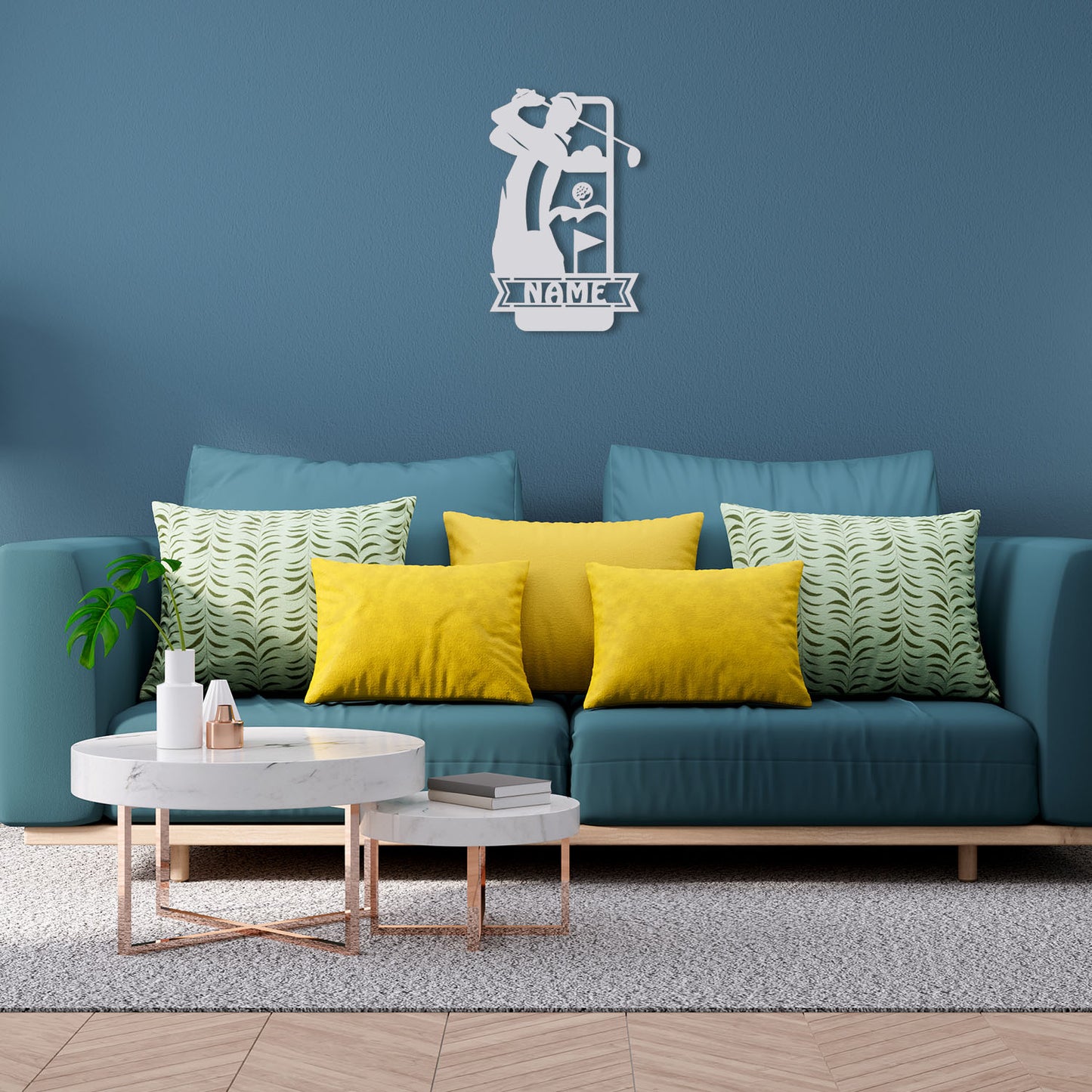 Golfer - Personalized Wall Decor with optional LED Light | Starting from: