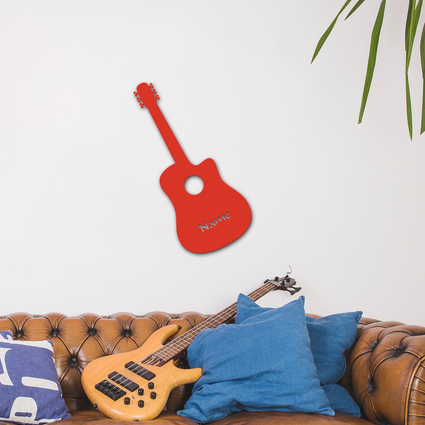 Guitar - Personalized Wall Decor with optional LED Light | Starting from: