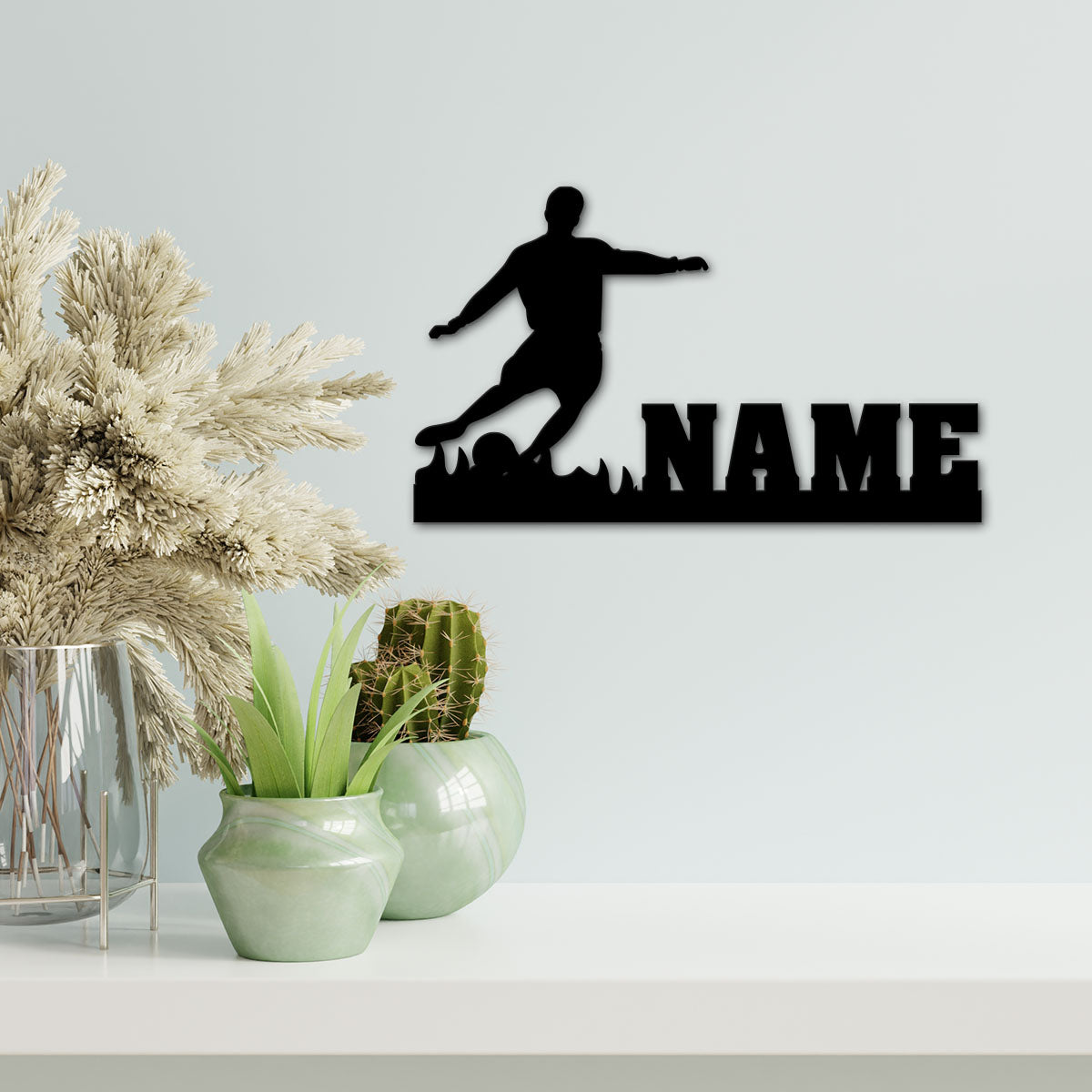Soccer  - Personalized Wall Decor with optional LED Light | Starting from: