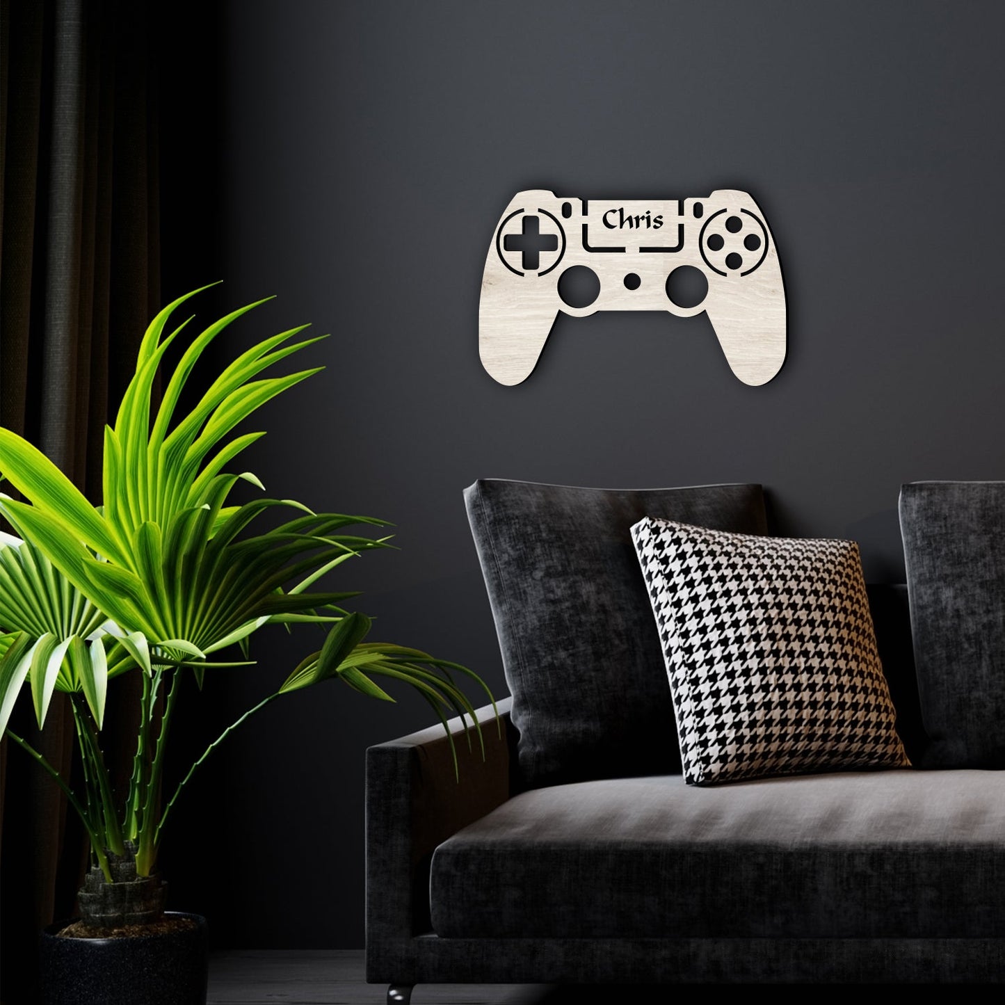 Game Controller - Personalized Wall Decor with remote LED Lights | Starting from: