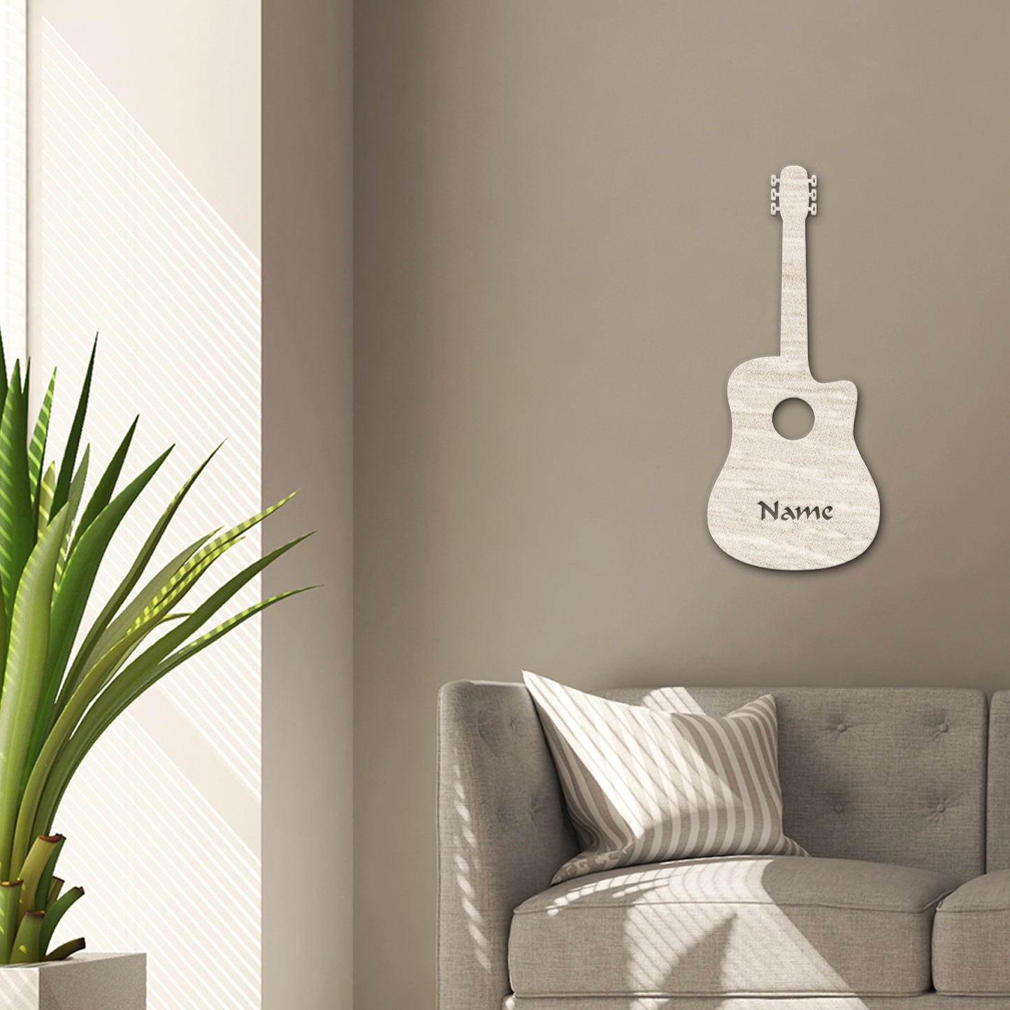 Guitar - Personalized Wall Decor with optional LED Light | Starting from: