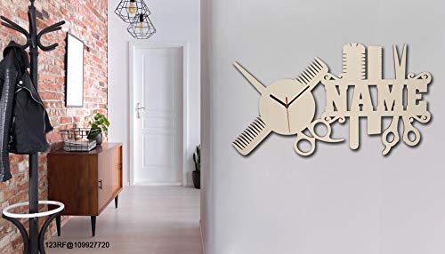 Hairdresser LED light on wall