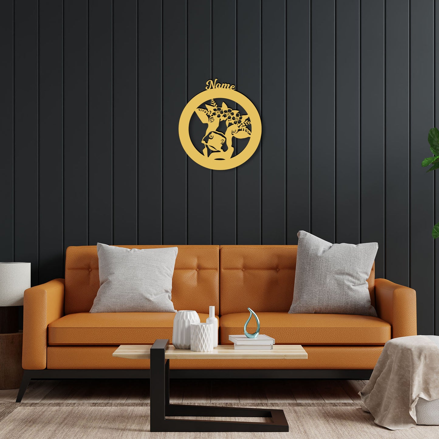 Cow - Personalized Wall Decor with optional LED Light | Starting from: