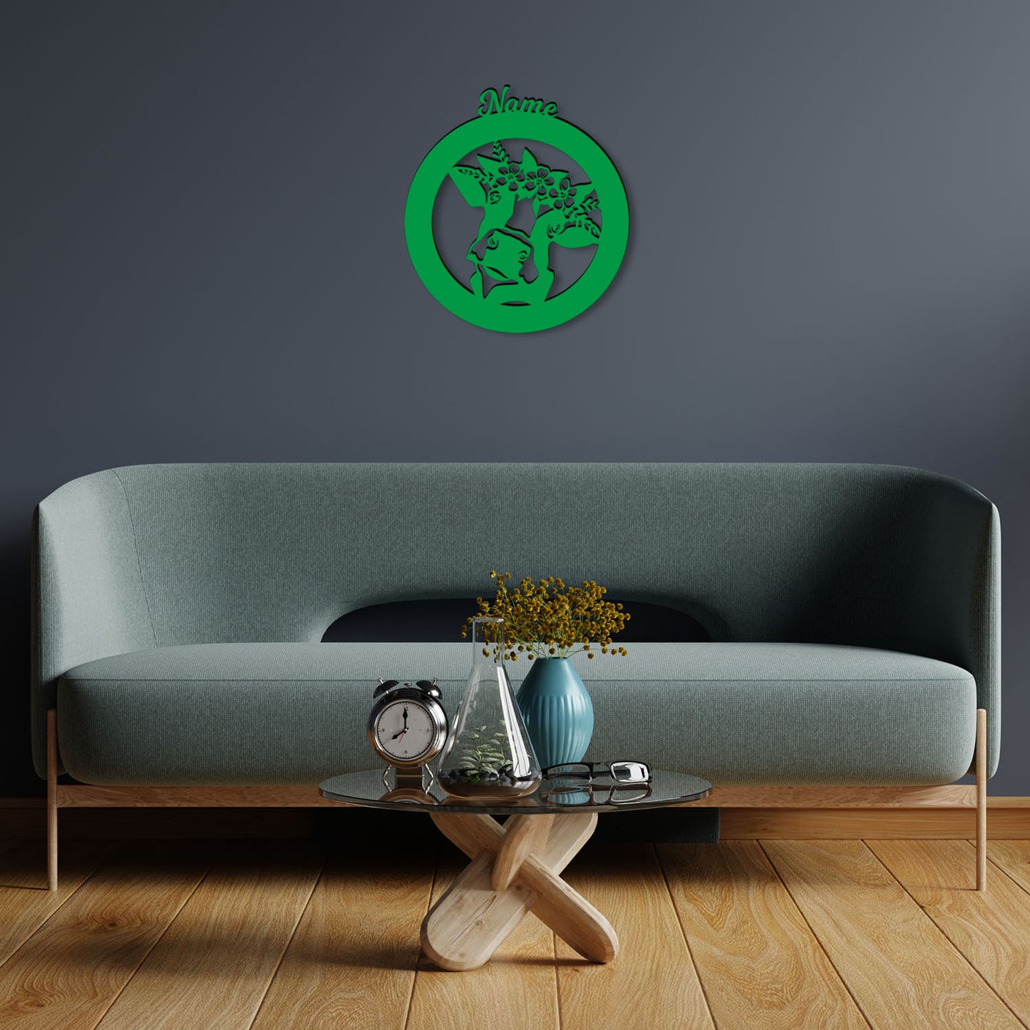 Cow - Personalized Wall Decor with optional LED Light | Starting from: