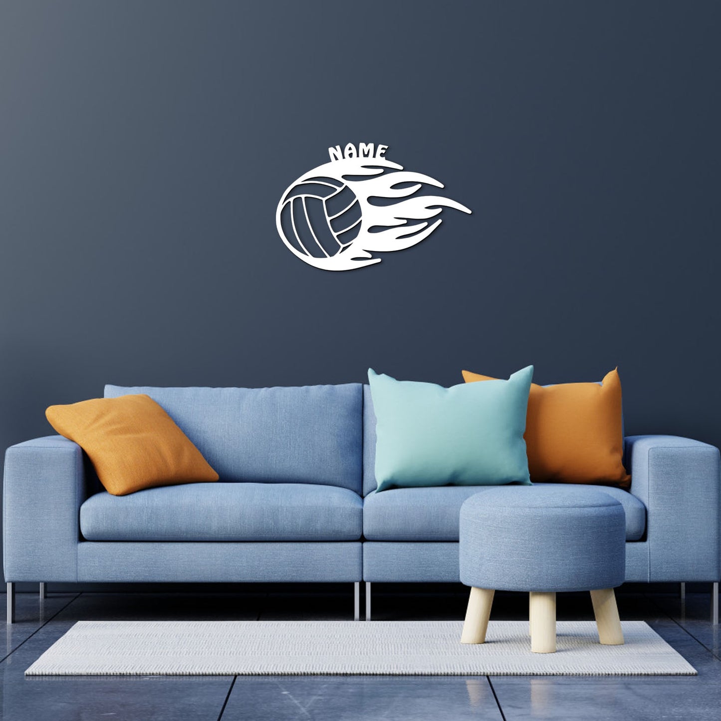 Volleyball - Personalized Wall Decor with optional LED Light | Starting from: