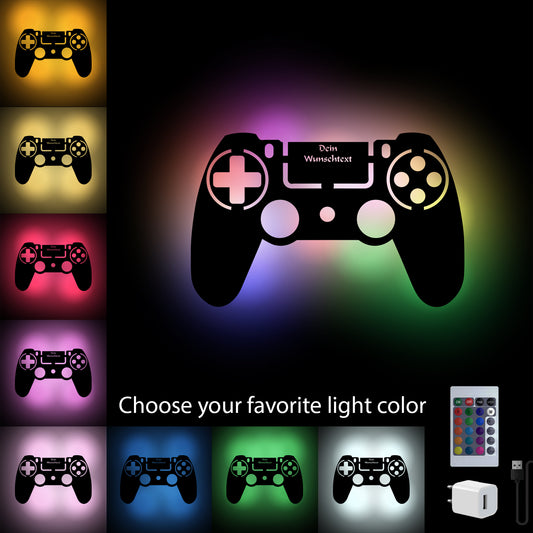 Game Controller - Personalized Wall Decor with remote LED Lights | Starting from: