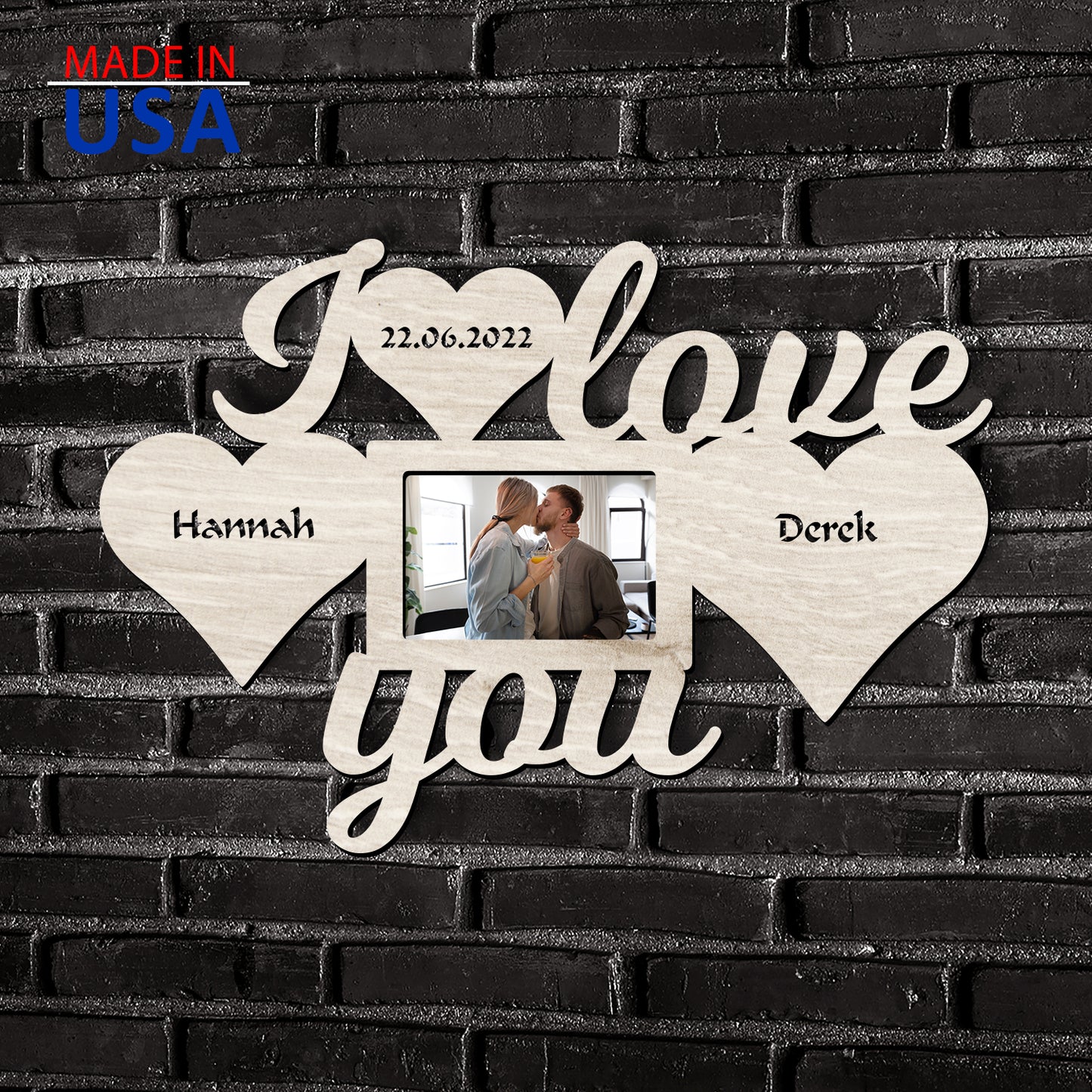 “I Love You” Personalized Photo Frame | Starting from: