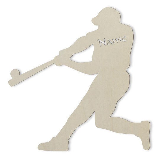 Baseball Batter - Personalized Wall Decor with optional LED Light | Starting from: