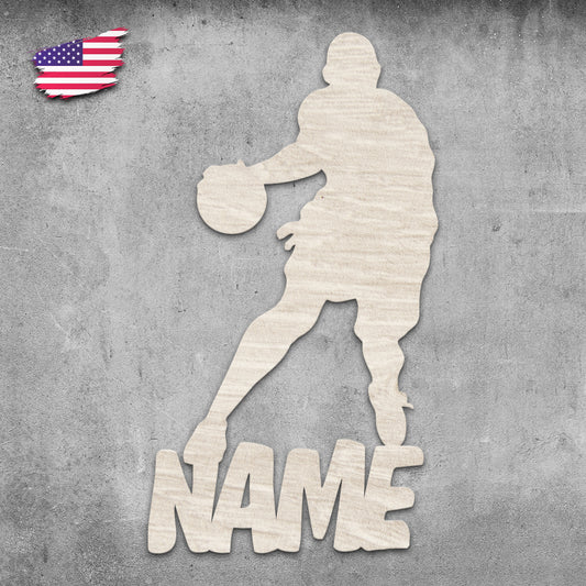 Basketball Player – Personalized Wall Decor with optional LED Light | Starting from:
