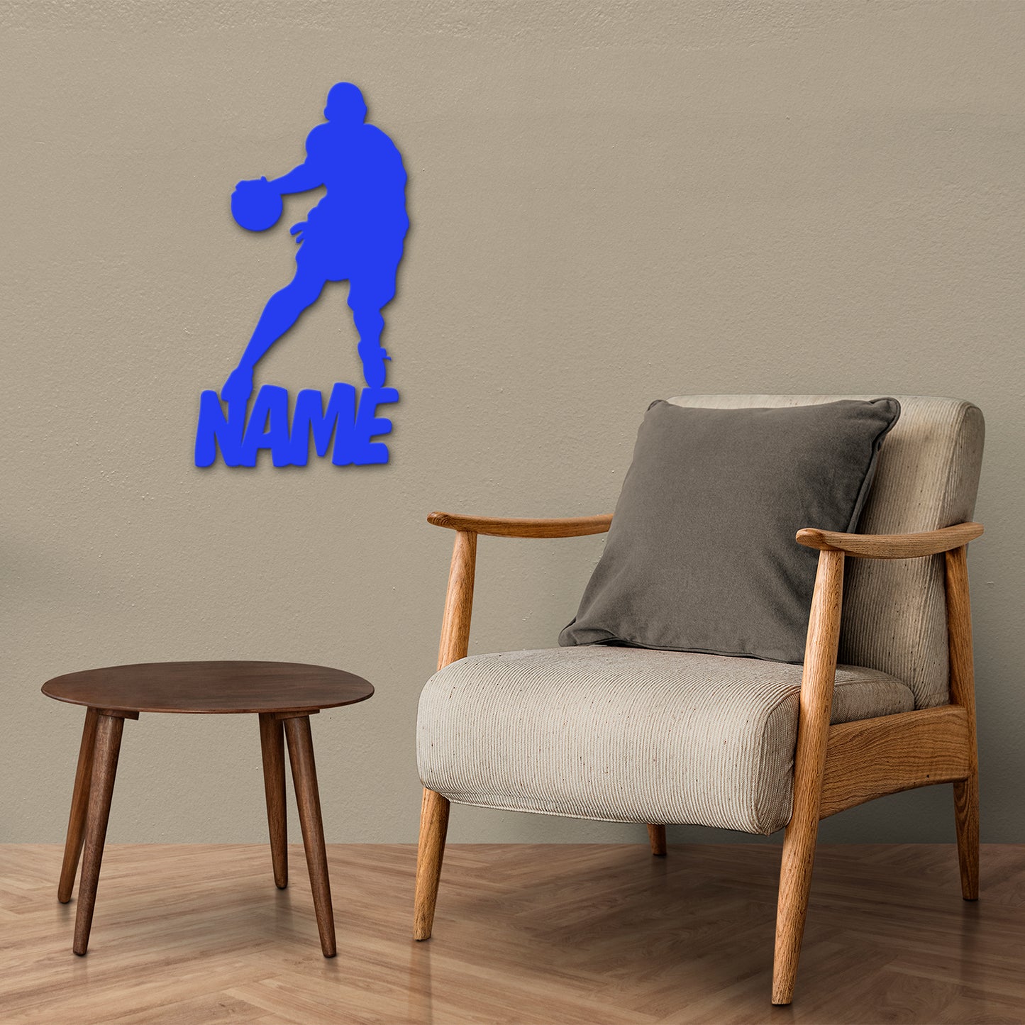 Basketball Player – Personalized Wall Decor with optional LED Light | Starting from: