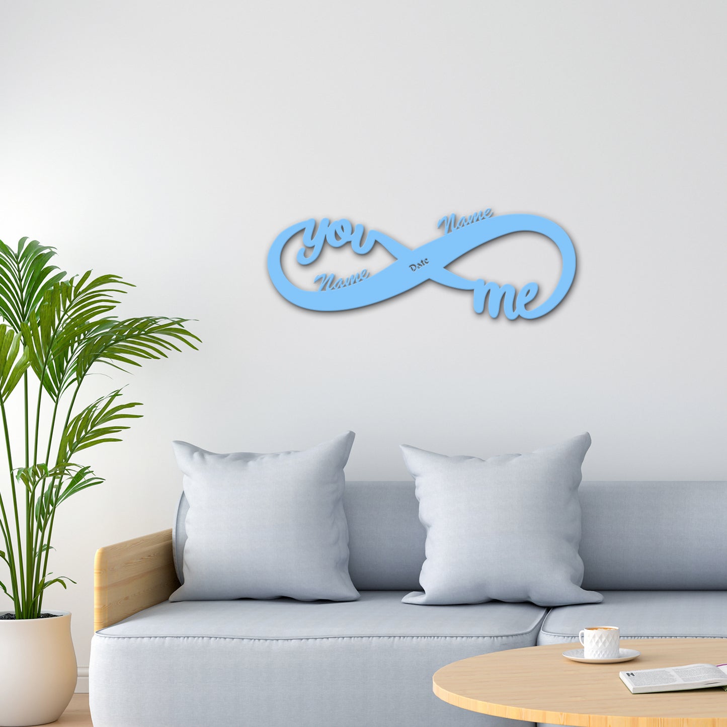Infinity - I Love You Personalized Wall Decor with optional LED Light | Starting from: