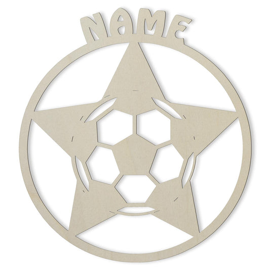 Soccer Star - Personalized Wall Decor with optional LED Light | Starting from: